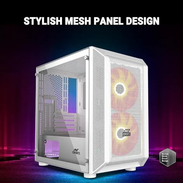 Ant Esports 200 Air Mini M-ATX Computer Case Gaming Cabinet5