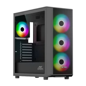 Ant-Esports-411-Air-ARGB-E-ATX-Mid-Tower-Cabinet-Black