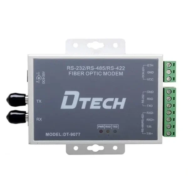 DTECH RS232/RS485/RS422 3in1 Fiber Optic Modem (DT- 9077)