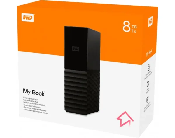 WD My Book Hub 8TB External Hard Drive With Password