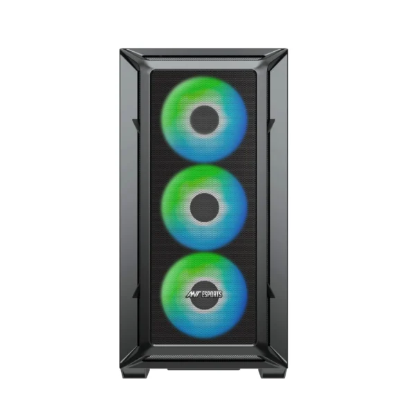 Ant Esports 611 Air ARGB (ATX) Mid Tower Cabinet - Black1