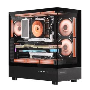 Ant Esports Crystal X6 ARGB (ATX) Gaming Cabinet - Black