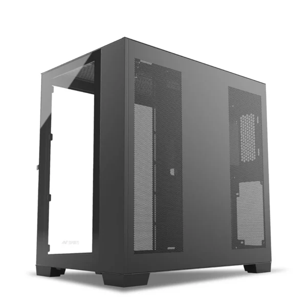 Ant Esports Crystal XL Dual-Chamber Gaming Cabinet-Black4