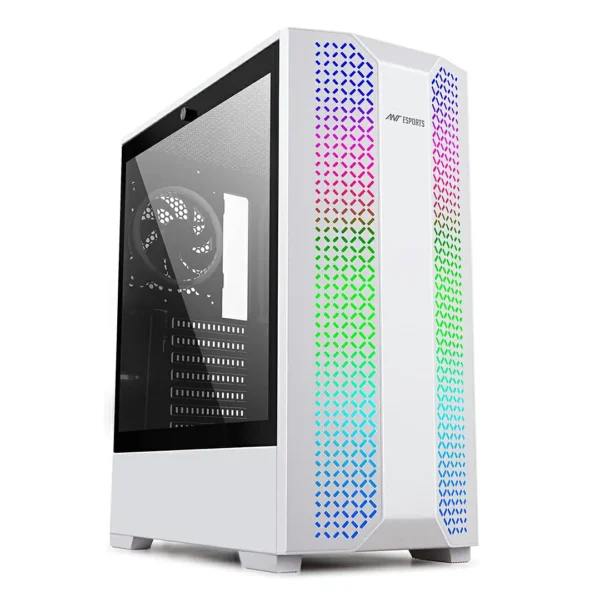 Ant Esports ICE-280TG (ATX) Mid Tower Cabinet - White