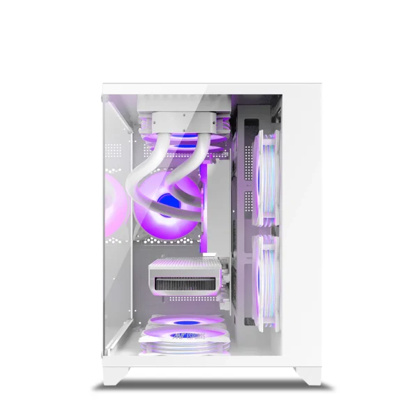 Ant Esports Crystal Z2 ATX Gaming Cabinet-White1