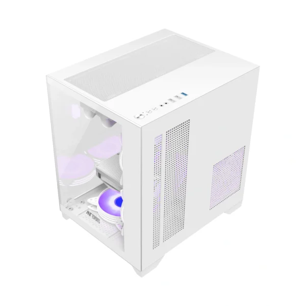 Ant Esports Crystal Z2 ATX Gaming Cabinet-White2