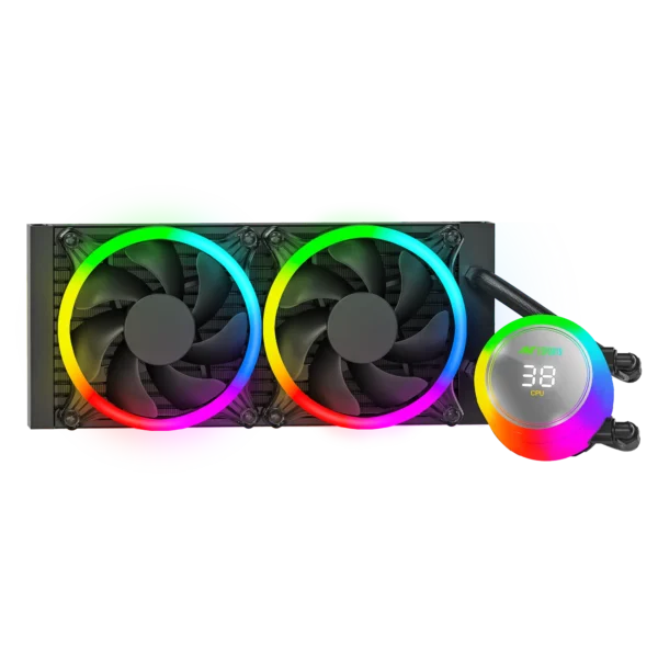 Ant Esports ICE Chroma 240 ARGB 240mm ARGB Liquid Cooler I AIO-Black