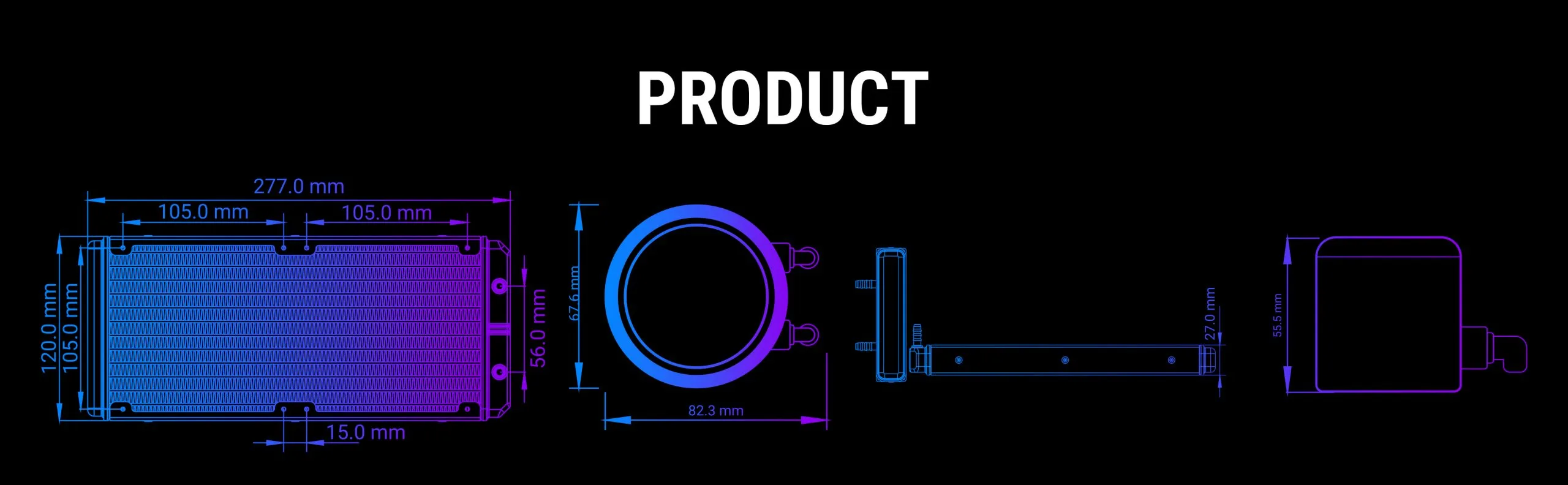 Ant Esports ICE Chroma 240 ARGB 240mm ARGB Liquid Cooler5