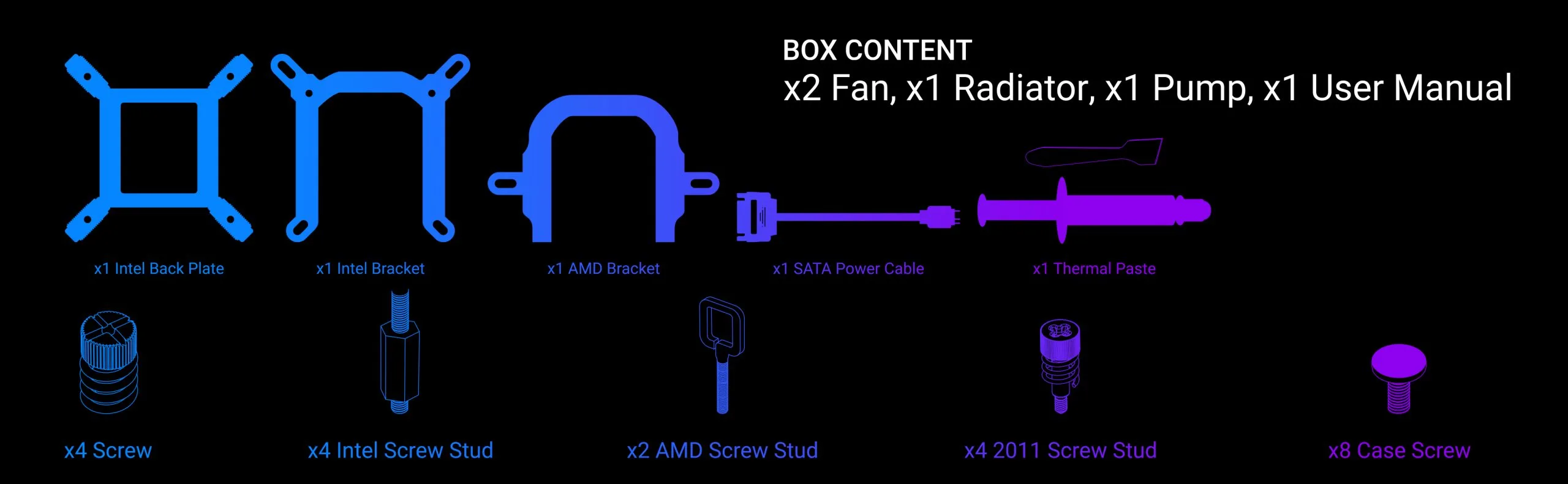 Ant Esports ICE Chroma 240 ARGB 240mm ARGB Liquid Cooler6