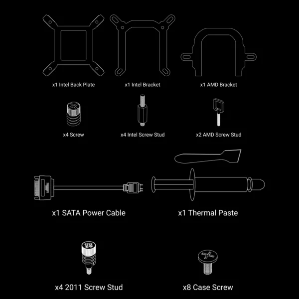 Ant Esports ICE-Flow 240 ARGB CPU Liquid Cooler9