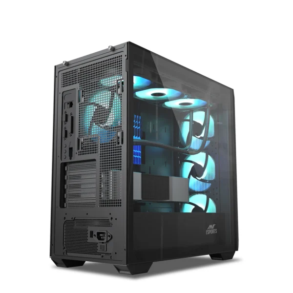 Ant Esports 621 C3 ATX Computer CaseGaming Cabinet - Black (3)