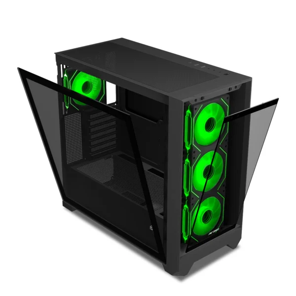 Ant Esports 621 C3 ATX Computer CaseGaming Cabinet - Black (5)