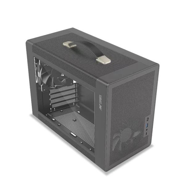 Ant Esports Box C Air Mini Tower Portable Cabinet - Grey (1)