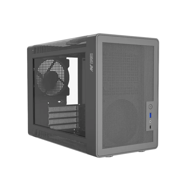 Ant Esports Box C Air Mini Tower Portable Cabinet - Grey (6)