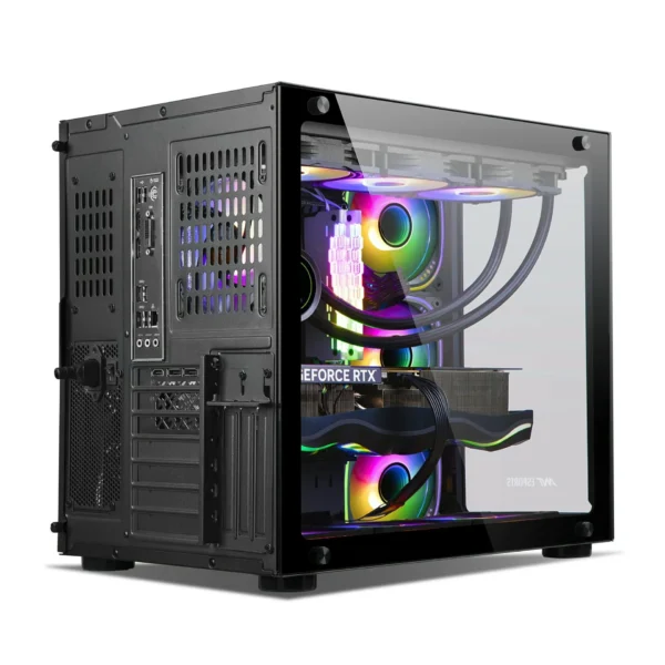 Ant Esports Crystal Dual-Chamber ARGB Gaming Cabinet-Black (5)