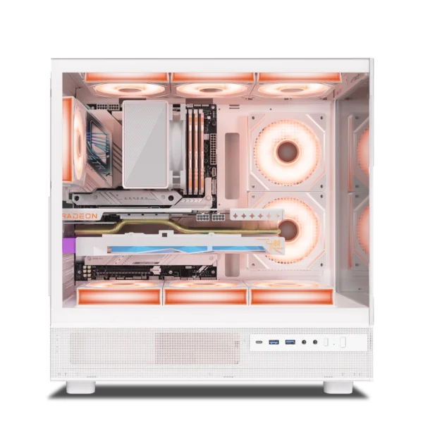 Ant Esports Crystal X6 ARGB (ATX) Gaming Cabinet - White (17)