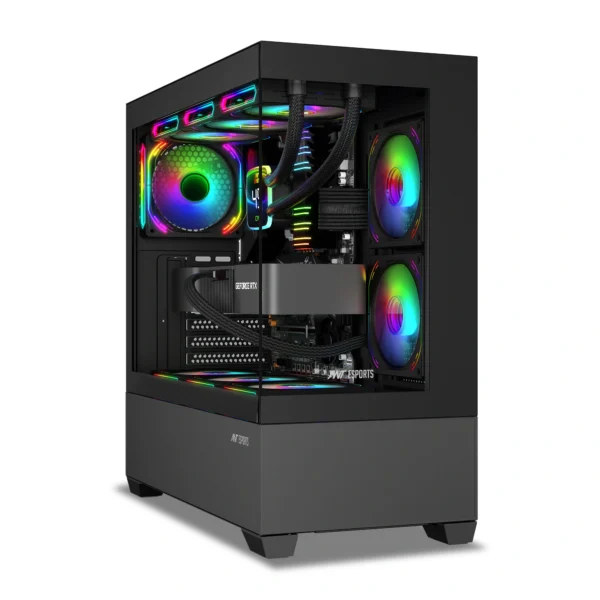 Ant Esports Crystal Z3 Mid-Tower Gaming Cabinet-Black (10)