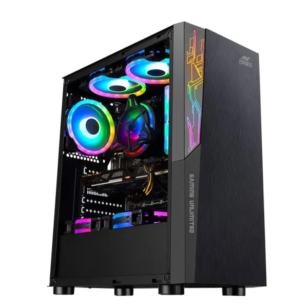 Ant Esports ICE-120AG Mid Tower Gaming Cabinet - Black (3)