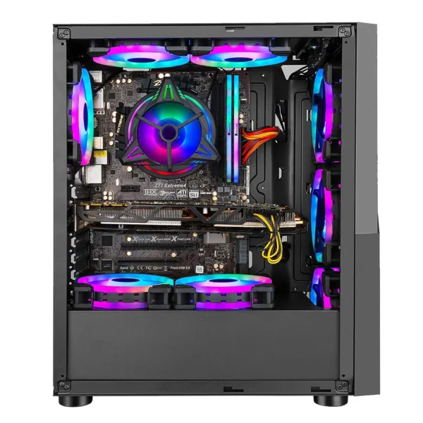 Ant Esports ICE-120AG Mid Tower Gaming Cabinet - Black (5)