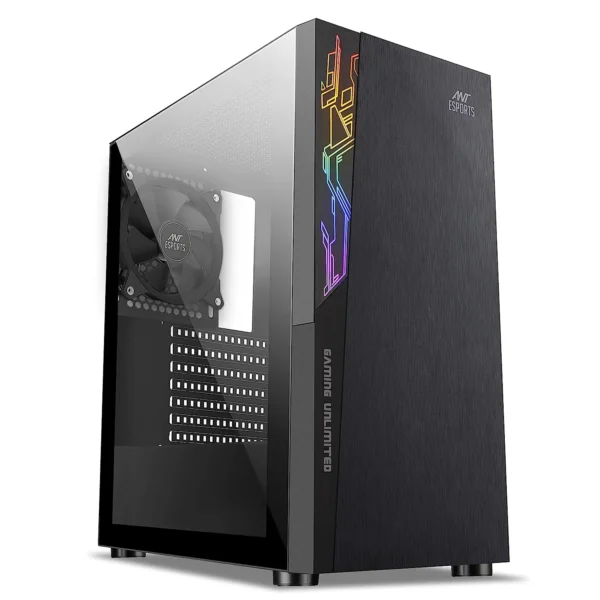 Ant Esports ICE-120AG Mid Tower Gaming Cabinet - Black (6)