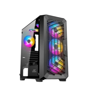 Ant Esports SX5 ARGB Mid-Tower Gaming Cabinet - Black