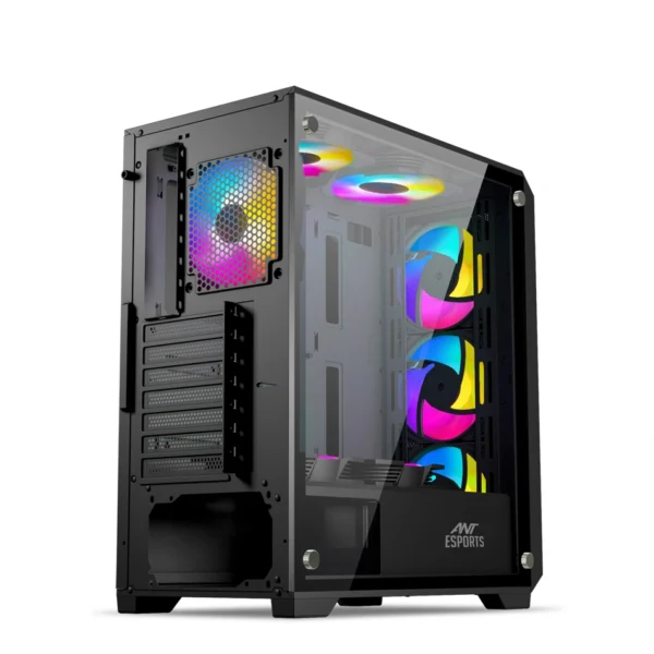 Ant Esports SX5 ARGB Mid-Tower Gaming Cabinet - Black (5)