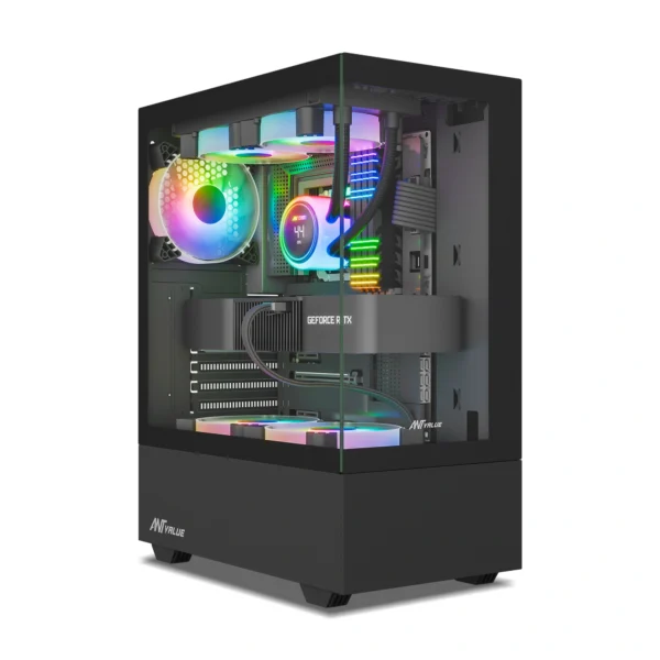 Ant Value CV100 Mid-Tower Computer Gaming Cabinet-Black (10)