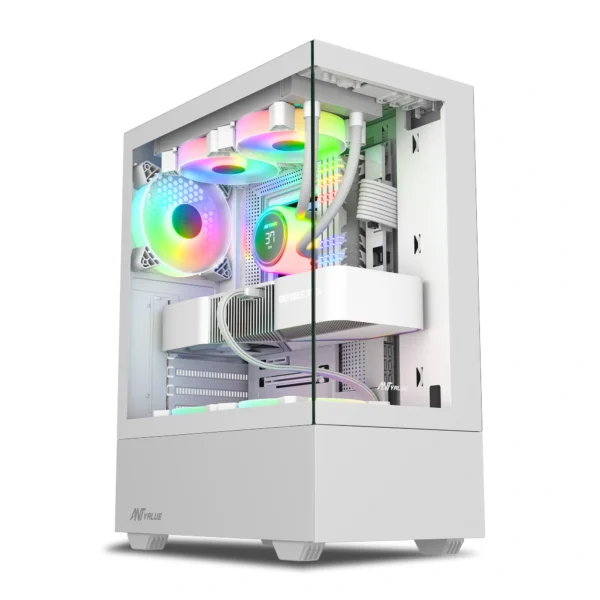 Ant Value CV100 Mid-Tower Computer Gaming Cabinet-White (10)