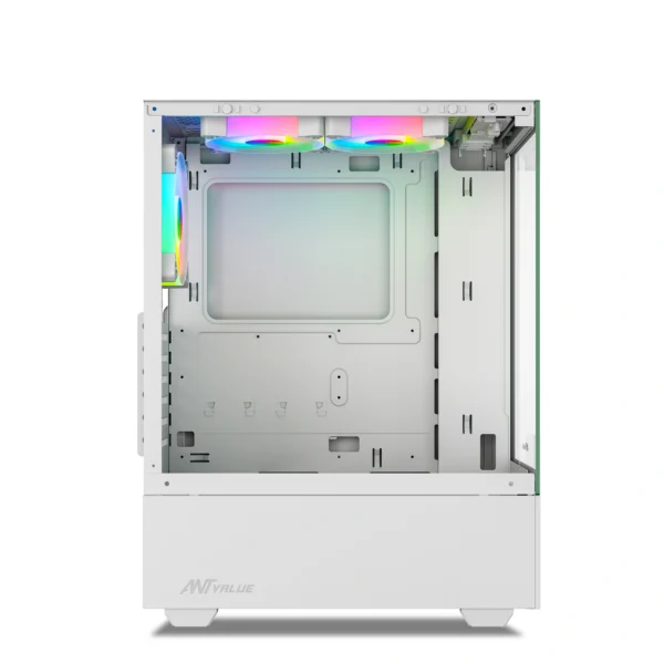 Ant Value CV100 Mid-Tower Computer Gaming Cabinet-White (4)