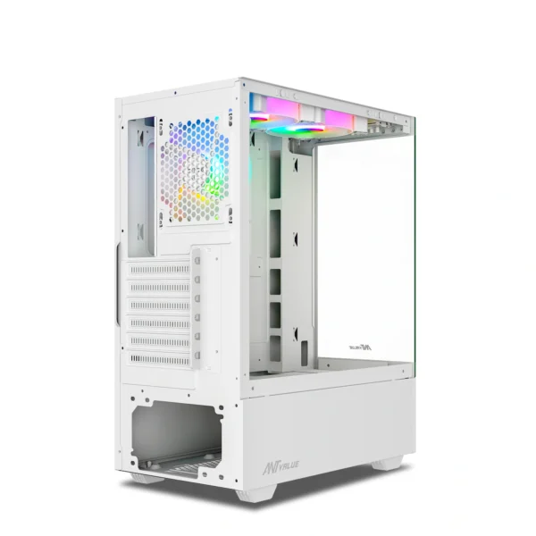 Ant Value CV100 Mid-Tower Computer Gaming Cabinet-White (5)