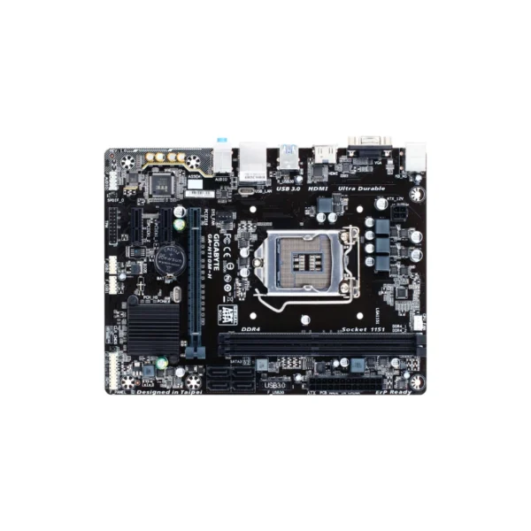 Gigabyte GA-H110M-H (rev. 1.3) Motherboard (Black) (2)