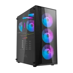 Ant Esports 220 Air Auto RGB (ATX) Mid Tower Cabinet - Black