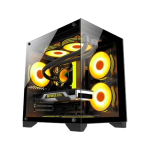 Ant Esports Crystal Z2 ATX Gaming Cabinet - Black