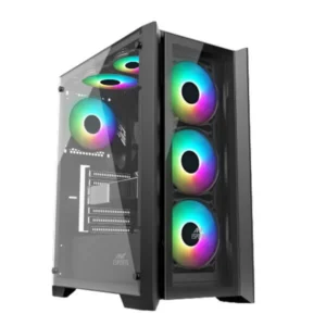 Ant Esports ICE-170TG (ATX) Mid Tower Cabinet - Black
