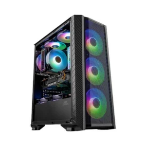 Ant Esports ICE-311MT Auto RGB (ATX) Mid Tower Cabinet - Black