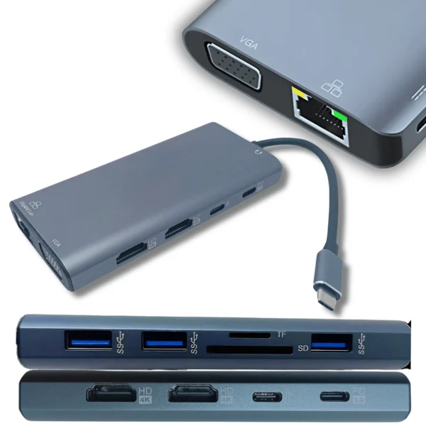 Octec 12 in 1 USB-C Multi-port Hub-3