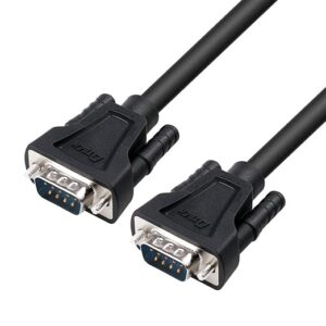 DTECH RS232 M-M Black Serial Cable (DT-9005A) - 5M