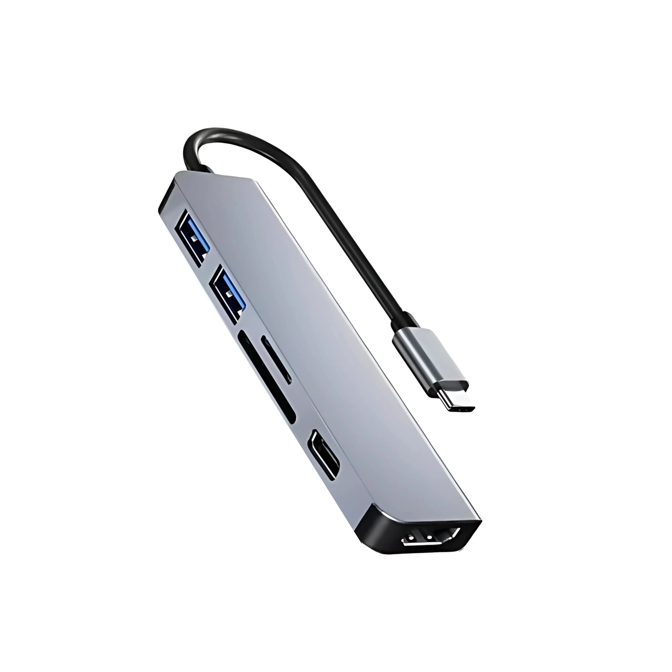 Octec 6-in-1 Type-C Dock _ 4K HDMI _ SD_TF _ 2x USB 2.0 - 1